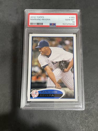 2012 TOPPS MARIANO RIVERA, #180, PSA 10, HOF (Free Shipping On Any 3!)