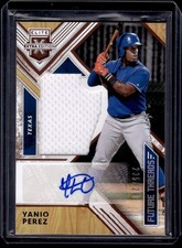 Perez, Yanio - 2018 Donruss Elite Extra Edition - Swatch/Autograph - 235/299