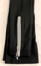 I.N.C International Concepts Pull-On Ponte Black Zip Ankle Mid Rise Pants M