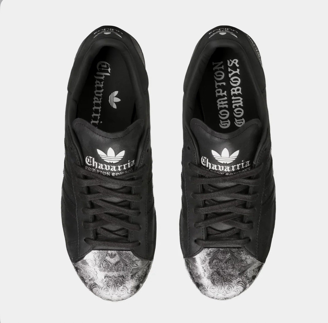 Adidas x Willy Chavarria “Compton Cowboys” Paisley Black/Silver Sz