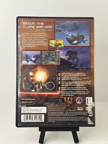 Star Wars The Clone Wars (PlayStation 2 PS2) Complete Preowned - Picture 3 of 3