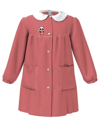 Siggi Happy School Grembiule Scuola Bambina 47GR3952 Fiori e Farfalla Bottoni, Bluette, 10