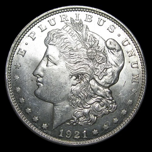 1921-D Morgan Dollar Silver  ---- Gem BU Condition Coin ---- #PP387