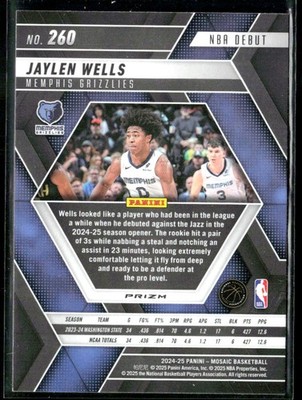 2024-25 Panini Mosaic #260 Jaylen Wells | eBay