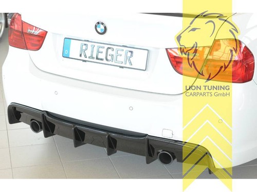 Rieger Heckansatz Heckspoiler Diffusor für BMW E90 E91 Limo Touring für M-Paket - Bild 3 von 9