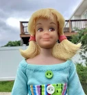MATTEL vintage SKOOTER DOLL Blonde Straight Leg  1965