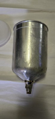 #ad DeVilbiss Tekna ProLite OEM Aluminum Gravity Feed Paint Cup Original w New Lid $89.00