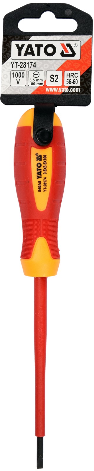 Fits YATO NARZ�DZIA YT-28174 INSULATED SCREWDRIVER 1000V 3.5 X 100MM