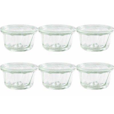 WECK 568- Gugelhupf-Glas 280 ml, klar (6er Pack)