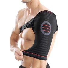 Shoulder Brace Support Compression Sleeve Torn Rotator Cuff, A C Joint Relief