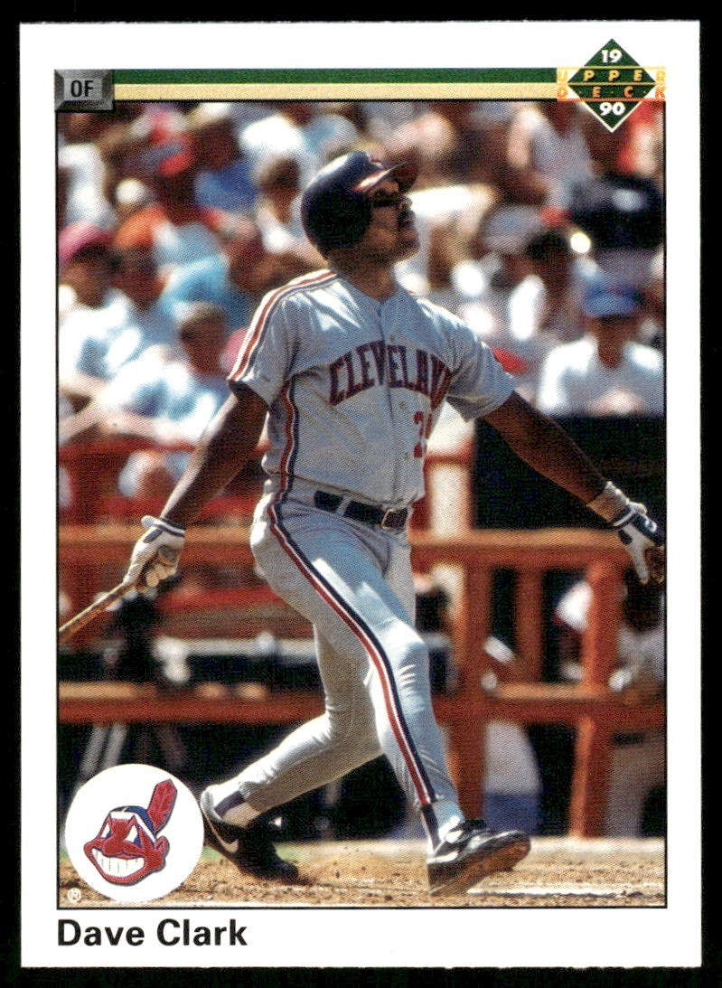 1990 Dave Clark #449 Upper Deck Cleveland Indians Baseball