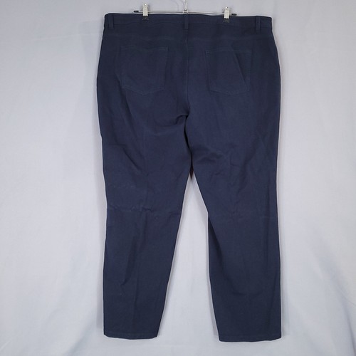 Pantalones para mujer Talbots azul marino 22W algodón rayón spandex elásticos - Imagen 6 de 11