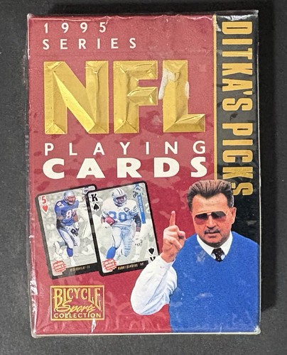 Tarjetas de juego de colección serie NFL de 1995 Ditka’s Picks selladas de fábrica bicicleta deportes - Imagen 1 de 4