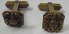 Matched Pair of WW1 US Navy Officers Cuff Links, Vintage Military Insignia