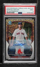2023 Bowman Mega Box Mojo Refractor 8/25 Marcelo Mayer PSA 9 MINT Auto uk2