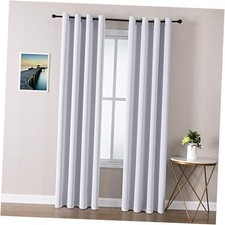 Grommet Room Darkening Curtains for 52"W x 84"L Pack of 2 Greyish White
