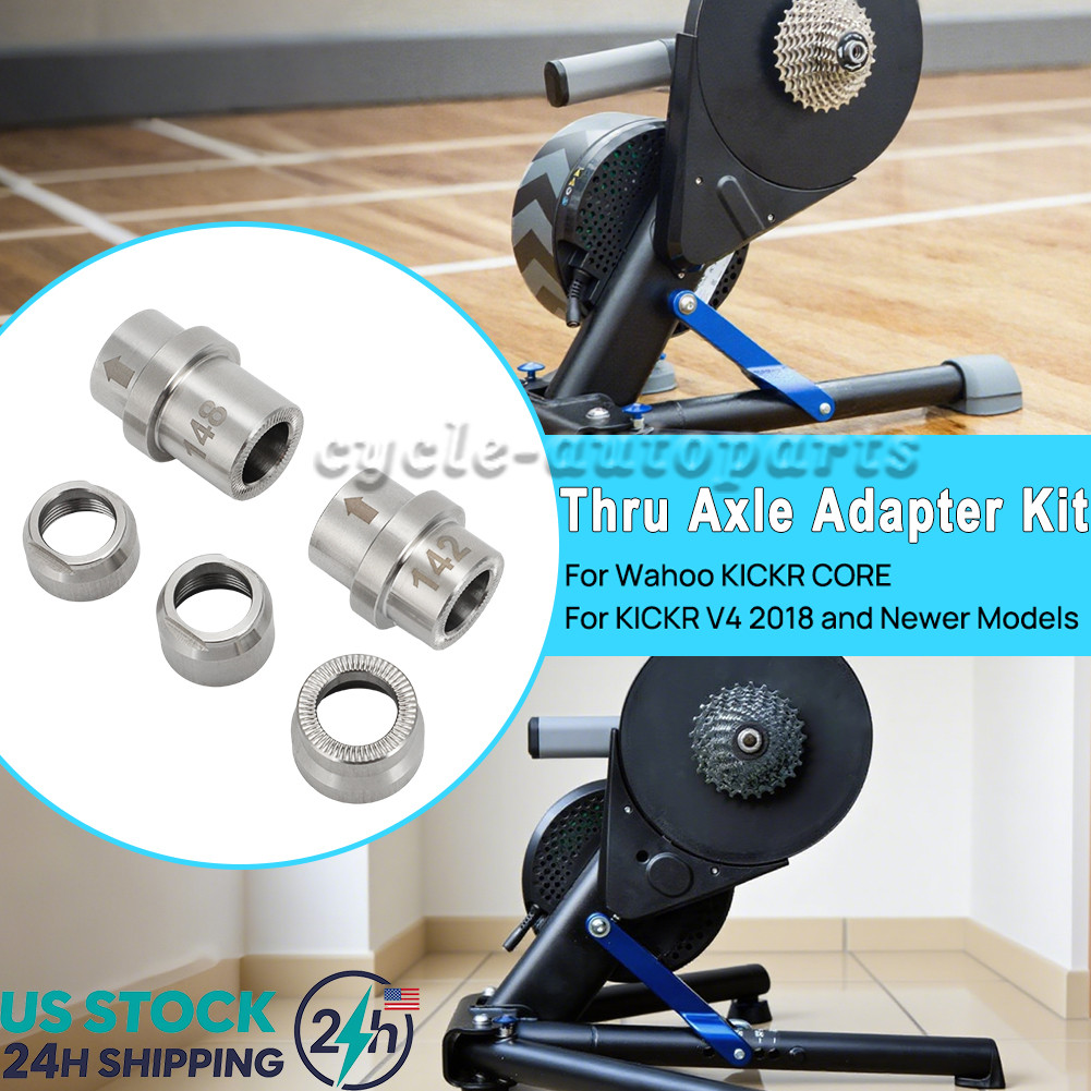 For Wahoo KICKR CORE&V4 Thru Axle Adapter Kit W/ 142&148 Non Drive Side Adapter