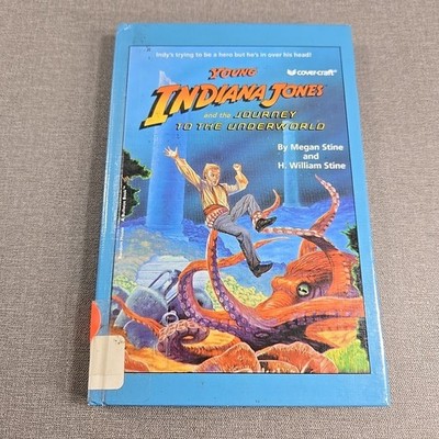 Young Indiana Jones Journey to Underworld Stine 1994 Hardcover Library Binding