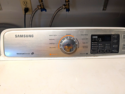 #ad Samsung White Top Loading Electric Washer amp; Dryer Set Freestanding Side by Side $150.00