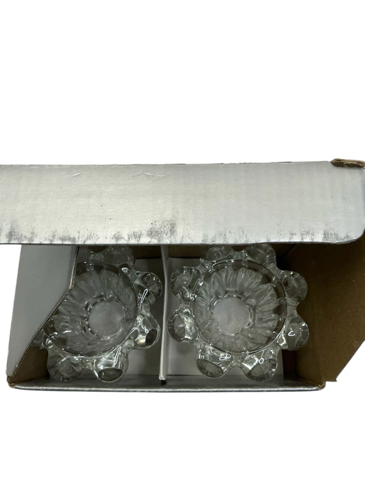 Candelabros de cristal de cristal pesado para juegos de velas votivas/cónicas-2 Foto 4 de 4