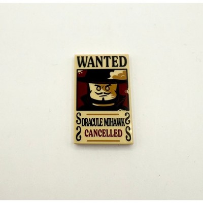 LEGO ONE Piece Dracule Mihawk Wanted Poster (75640) | eBay