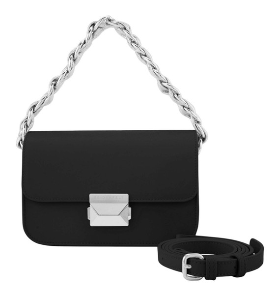 Seidenfelt Manufaktur Hallila Boxy Crossbag UmhäNgetasche Tasche Black Schwarz-image