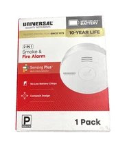 Universal Security Instruments 10-Yr Smoke Fire Detector w/ Photoelectric Sensor