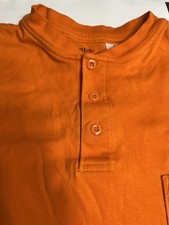 Bulwark FR Orange Henley CAT 2 CAL Flame Resistant HRC ARC Rated Men s Sz XL