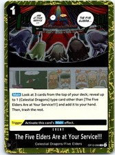 The Five Elders Are at Your Service OP13-096 Carrying On His Will One Piece Foil