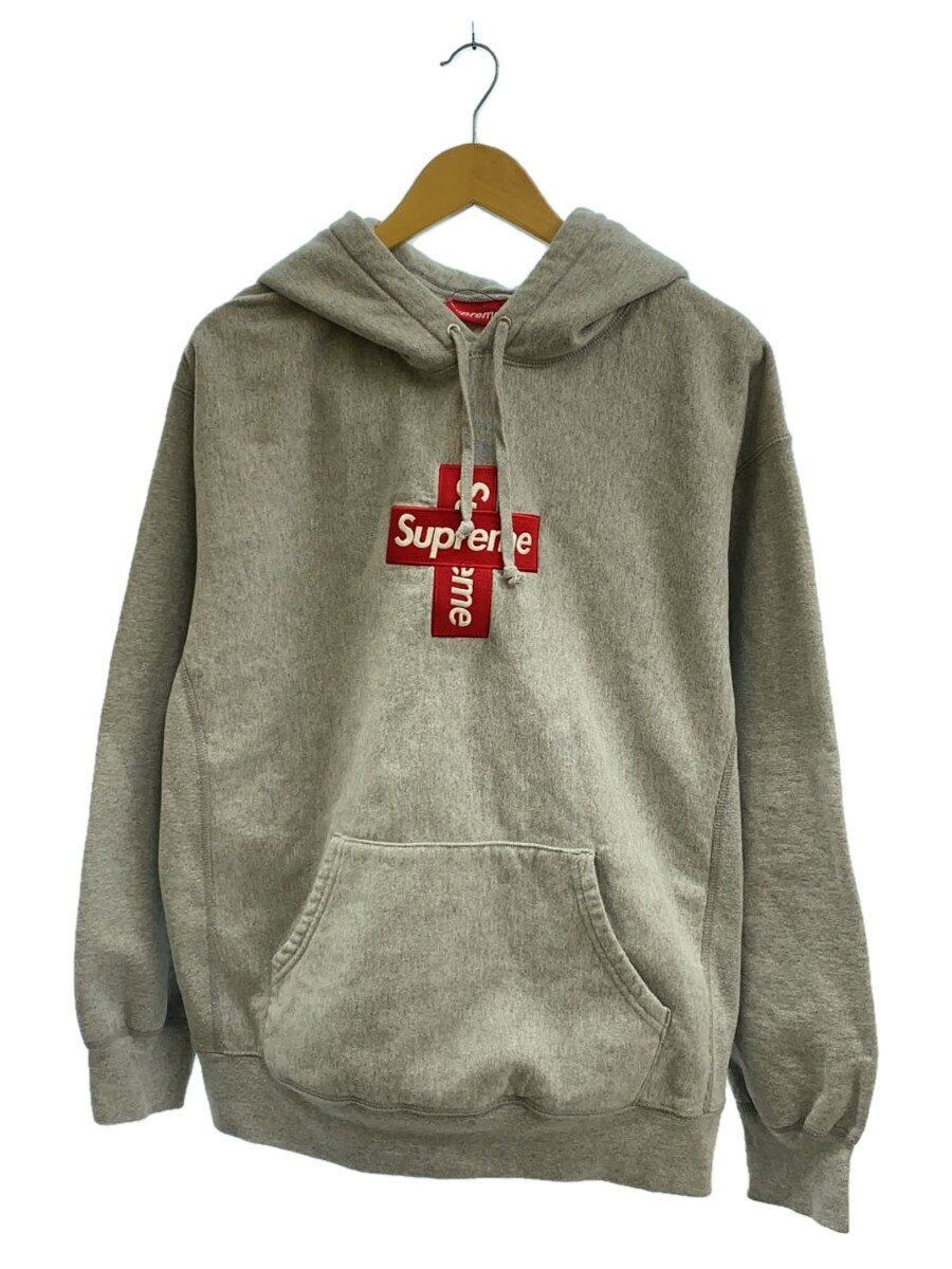 Supreme Cross Box Logo Hooded グレー 20aw Supreme Hoodie 20FW Cross Box Logo Hooded Sweatshirt L