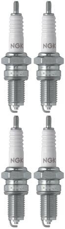Set 4 NGK Standard Spark Plugs for Yamaha FZR1000 1996-1987 Engine 1000cc