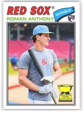 2026 Topps Heritage Image Variation SSP Roman Anthony RC Boston Red Sox #86