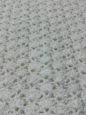 Crochet White Baby Blanket Afghan Sweet Dreams Handmade New 32 X 38"