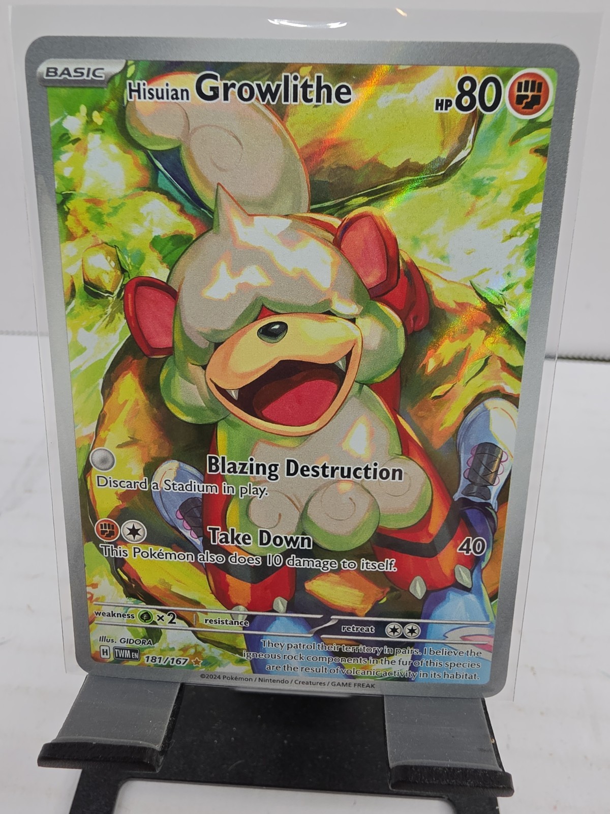 2024 Pokemon SV Twilight Masquerade TWM Hisuian Growlithe #181/167