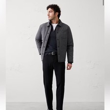 Banana Republic black mason athletic fit tapered size 42x34 new chino pants