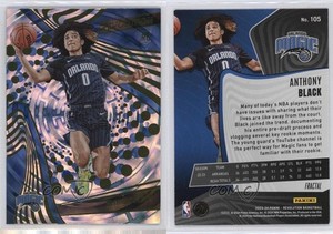 2023-24 Panini Revolution Rookies Fractal Anthony Black #105 Rookie RC