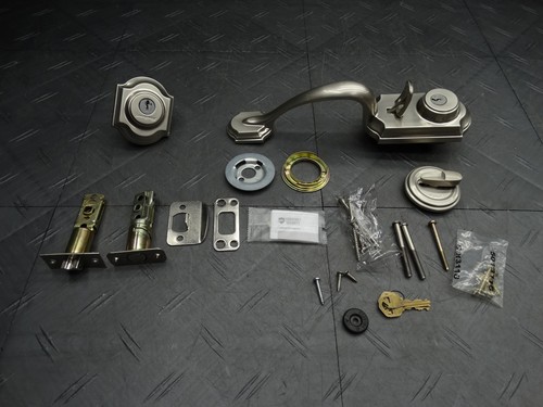 Kwikset Montara Satin Nickel Single Cylinder Door Handleset Door Knob For Parts