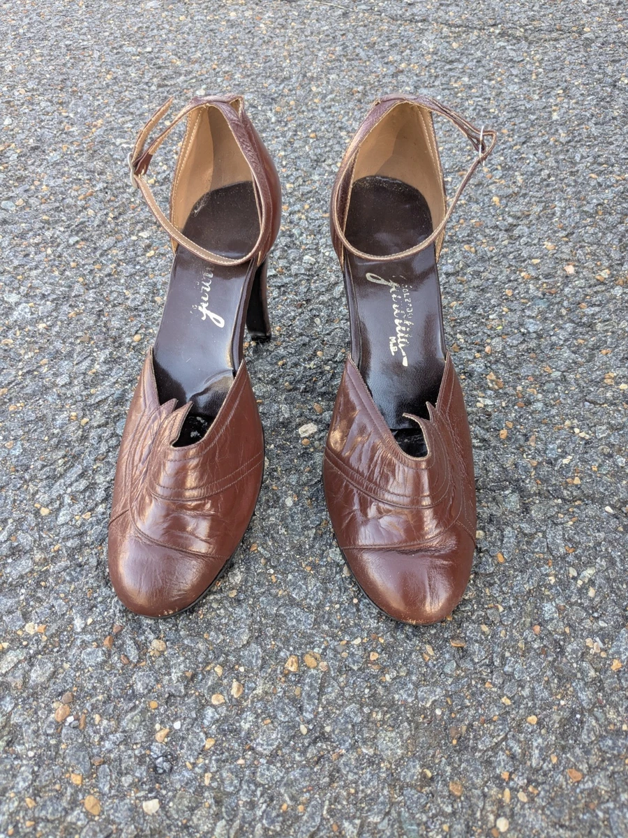 Brown 1950s Heels Vintage Shoes for Women for sale | eBay display picture 1