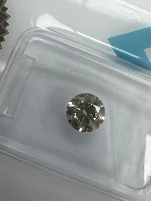 IGI Natürlicher loser Diamant 0,67 ct Fancy Light Grayish Brown SI2 Rund - Bild 1 von 4