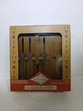 Caesar's Codex True Genius Wooden Brainteaser Puzzle Box New Sealed!