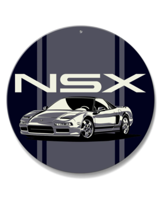 Acura - Honda NSX 3/4 View Emblem Round Aluminum Sign - 14 colors