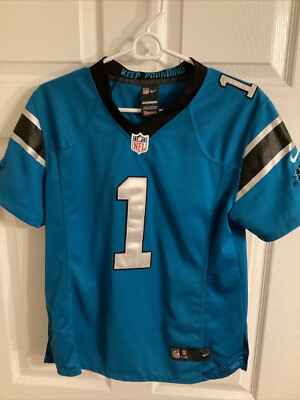 Cam Newton #1 NFL Carolina Panthers Nike On Field Youth/ Women s Sz M