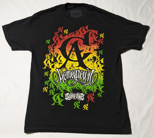 DYSEONE CA CALIFORNIA HOMEGROWN Men Large Black Streetwear T-Shirt Made in USA - Picture 9 of 12