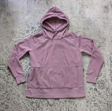 Athleta Hoodie Women's Medium Cozy Karma Lounger Mauve Soft Fleece Lined