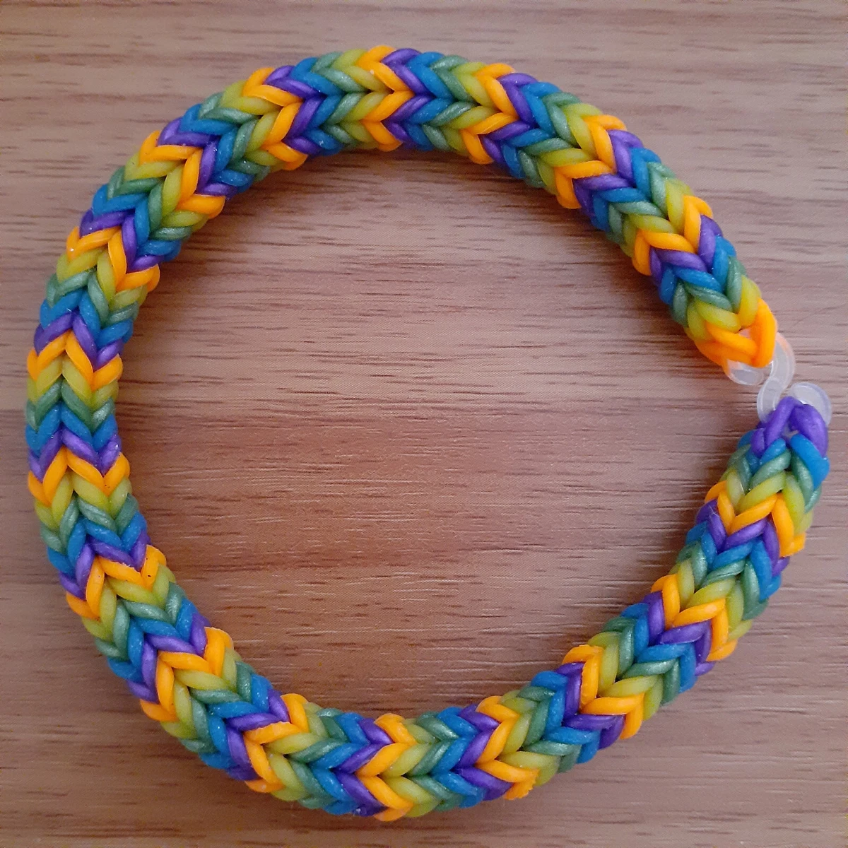 Genuine Rainbow Loom Rubber Band Quadfish Bracelet, Custom-Made w/ Choice  of 42