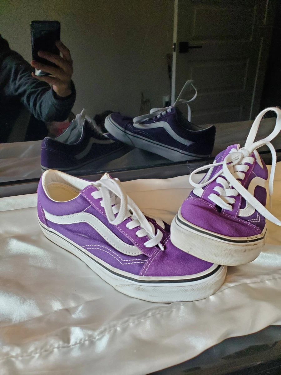 Vans skate top shoes mens purple
