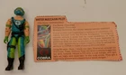 Vintage G.I. Joe Copperhead Action Figure 3¾" Tall w/File Card