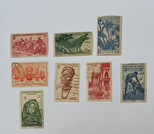 29 timbres d'Afrique Occidentale Française oblitérés - Foto 3 di 6