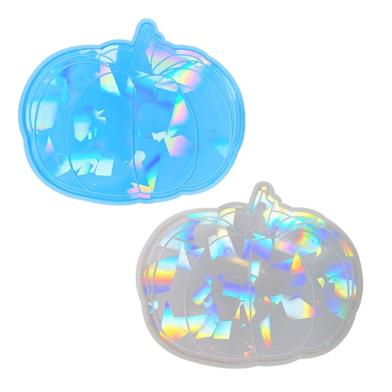 Cup Mat Resin Mold Holographic Silicone Mold Pumpkins Drink Coasters