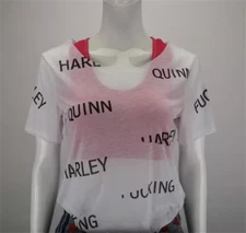 DC Comics Harley Quinn Cosplay T-shirt Short Sleeve Party Halloween Costumes 